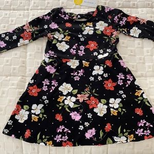Girls Black Knit dress
